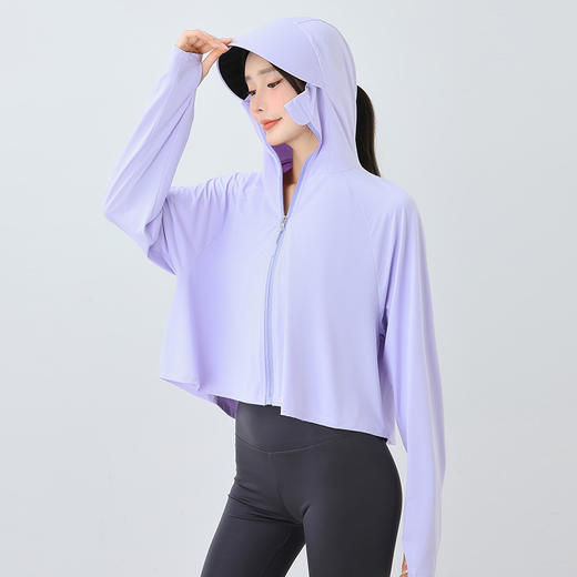 【MIX高倍防晒！长袖防晒衣女防紫外线】冰感面料透心凉，降温透气快干解闷，皮肤衣冰丝外套防晒服户外运动风衣夏日粉丝专属 商品图3