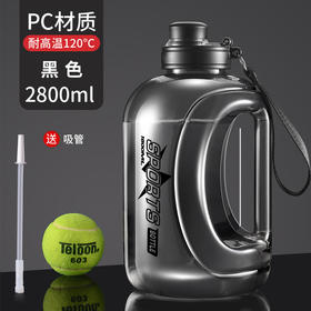 【大容量吨吨桶】2.8L耐高温塑料水杯，便携水杯太空杯  户外运动 畅快喝水