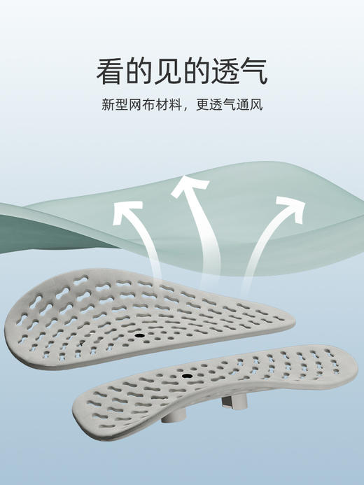 米乔人体工学双背椅家用电脑椅减压老板椅可躺坐透气办公椅 商品图3