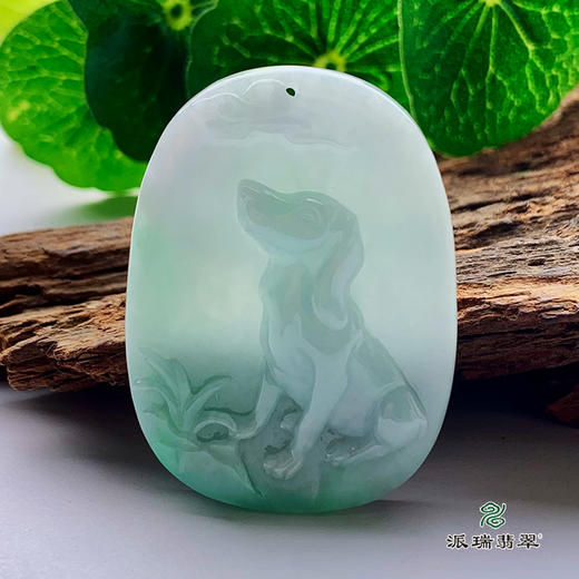 派瑞翡翠 翡翠挂件 糯种 飘花 商品图1