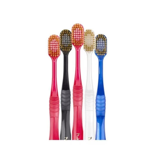 [2支装】EBISU惠百施宽头牙刷6列41孔软毛牙刷软毛（颜色随机发货） 商品图4