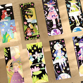 onshine小伶玩具联名 儿童闪闪刮刮画 DIY手工画画炫彩女孩公主刮卡画纸便签本