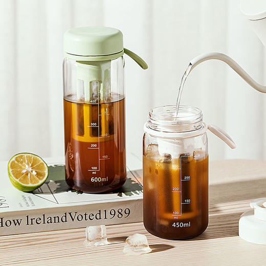 摩登主妇冷萃壶便携随行杯咖啡杯夏季冷泡瓶家用手冲过滤冷萃杯子 商品图0