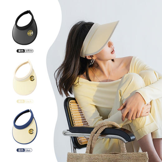 UPF50+夏季贝壳防晒帽 有效阻挡95%阳光 商品图2