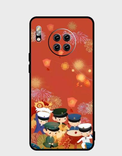 【定制卡通系列专属手机壳液态硅胶暗夜绿/黑磨砂卡，定制不退换下单请备注型号】 商品图4