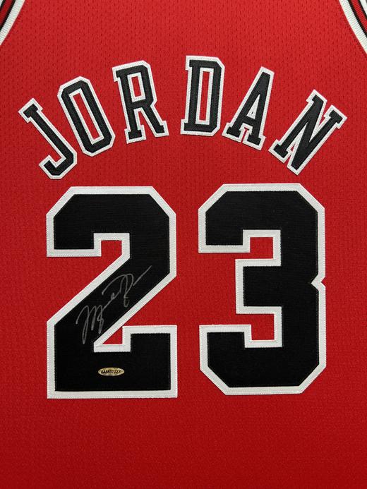 收藏系列 乔丹 公牛队23号红色限量版 亲笔签名球衣 商品图2