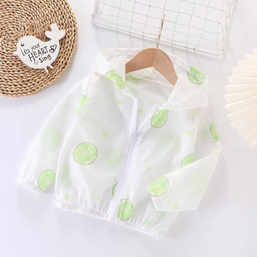 儿童夏季防晒衣轻薄透气女童皮肤衣小童宝宝洋气休闲连帽薄款外套 商品图7