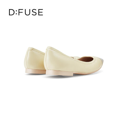 D:FUSE/迪芙斯春季新款羊皮方头烫钻平底蛋卷鞋单鞋DF31111306 商品图6