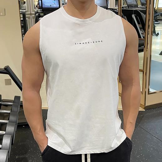 跃牌【跃LEAP-ACTIVE】系列圆领无袖印花T恤坎肩美式宽松背心G29 商品图1