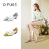 D:FUSE/迪芙斯秋季新品透明方形钻扣尖头平底单鞋DF31111156 商品缩略图0