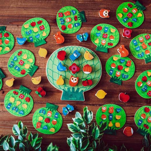 djeco钉钉板颜色动物水果认知扣子2-3岁儿童早教益智桌面游戏玩具 商品图3