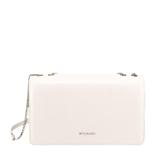 BVLGARI 宝格丽 女士白色翻盖挎包 282397 商品图0
