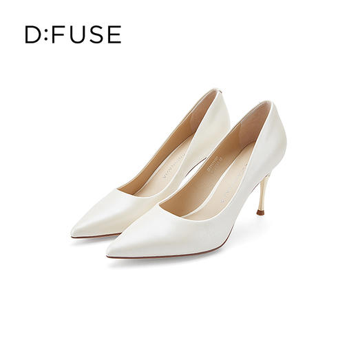 D:FUSE/迪芙斯2023秋季新品尖头金属跟简约百搭高跟鞋DF31111107 商品图2