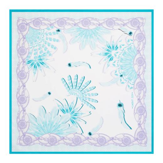 SAINTJOY/上久楷真丝方巾 花羽真丝方巾 花羽  FJS20012 商品图14