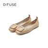 DFuse迪芙斯春季新款羊皮方头法式单鞋平底鞋软底DF31111402 商品缩略图5