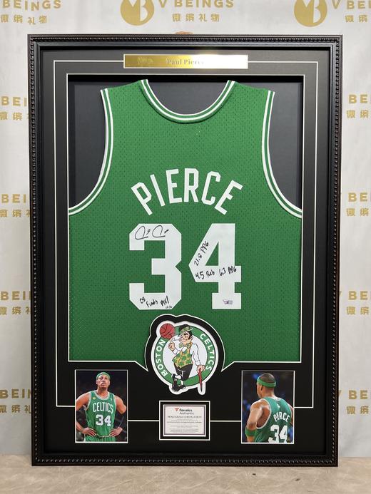 收藏系列 皮尔斯 凯尔特人34号绿色限量款 亲笔签名球衣 商品图1