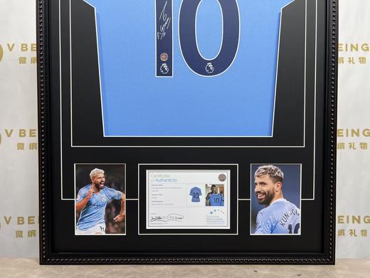收藏系列 阿奎罗10号蓝色 20-21赛季 亲笔签名球衣 ICONS 商品图2