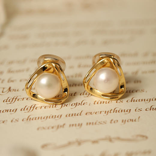 Manreya玛芮雅“寻梦”极简珍珠无痛耳夹法式复古气质简约 商品图7