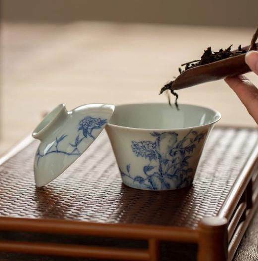 青花富丽盖碗140ML 商品图2