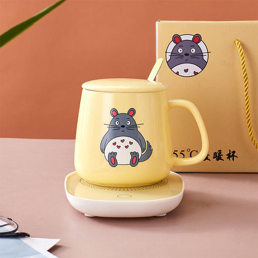 【智能恒温 温暖守候❗️恒温蛇猫暖暖杯】卡通可爱55度，恒温陶瓷杯身，时刻保持温暖，套装陶瓷马克杯子水杯伴手礼礼品礼盒装粉丝专属七夕伴手礼新年礼盒年货礼盒 商品图2