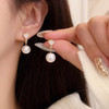 JU-C0012夏季新款珍珠耳钉女简约气质网红百搭耳坠时尚甜美贝壳耳环 商品缩略图0