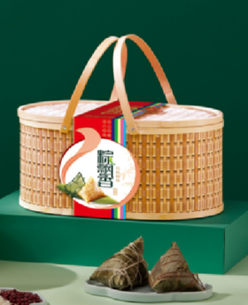华美竹韵粽情礼盒1220g（粽子*10只+熟咸蛋*4枚）