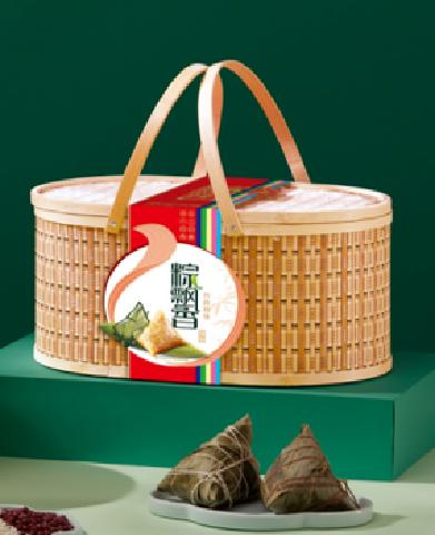 华美竹韵粽情礼盒1220g（粽子*10只+熟咸蛋*4枚） 商品图0