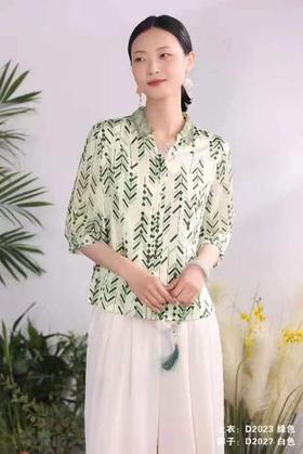 栀子白兰桑蚕丝女装