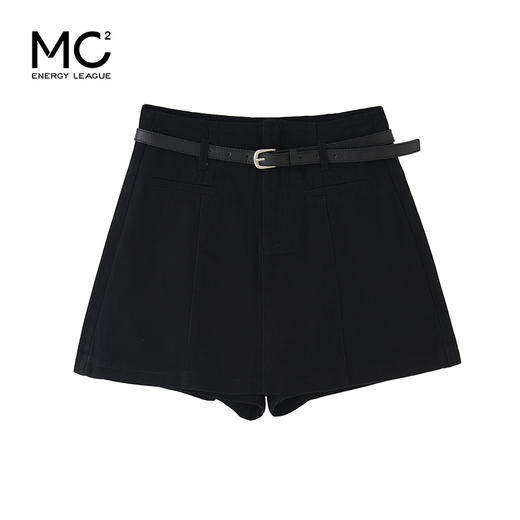 女装开扣配皮带A摆宽松裙裤-P026K3222026 商品图0