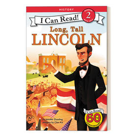 Collins柯林斯 英文原版 Long Tall Lincon 高大的林肯 I Can Read 2 History 分级阅读名人传记系列 英文版 进口英语原版书籍
