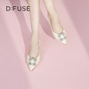 D:FUSE/迪芙斯2023春季新款尖头水钻花饰扣低跟单鞋女鞋DF31111050 商品缩略图10