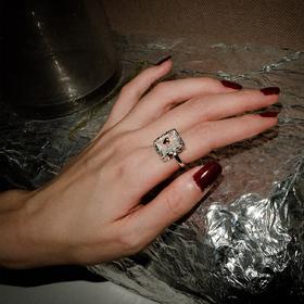 MINT THERAPY 白水晶液态肌理宝石戒指