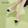 D:FUSE/迪芙斯春季新款羊皮方头烫钻平底蛋卷鞋单鞋DF31111306 商品缩略图7