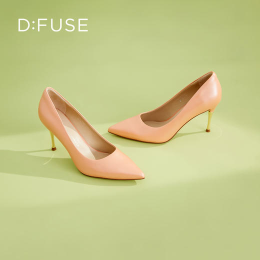D:FUSE/迪芙斯2023秋季新品尖头金属跟简约百搭高跟鞋DF31111107 商品图11