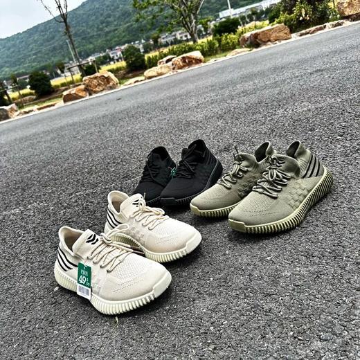 男士一脚蹬懒人飞织袜子鞋 商品图0