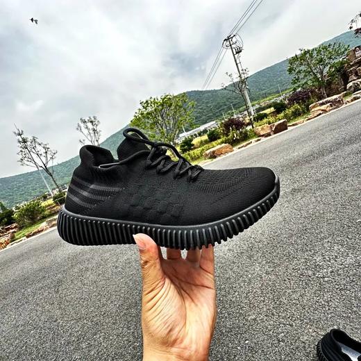 男士一脚蹬懒人飞织袜子鞋 商品图3