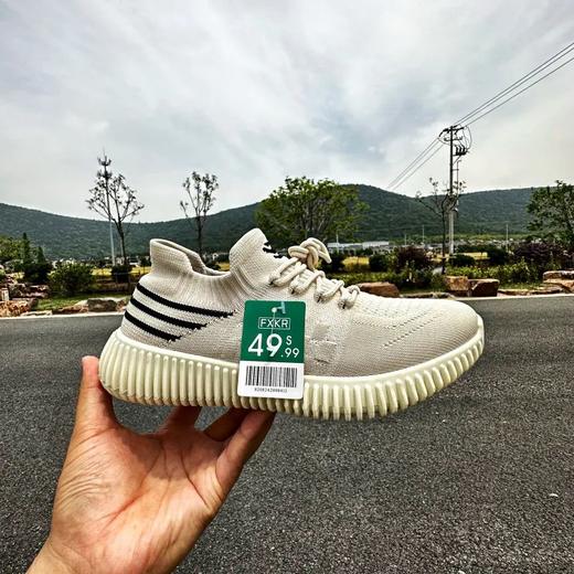 男士一脚蹬懒人飞织袜子鞋 商品图2