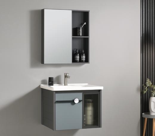 嘉曼 浴室柜 50-80T 两包装 全铝配49-80镜子 商品图0