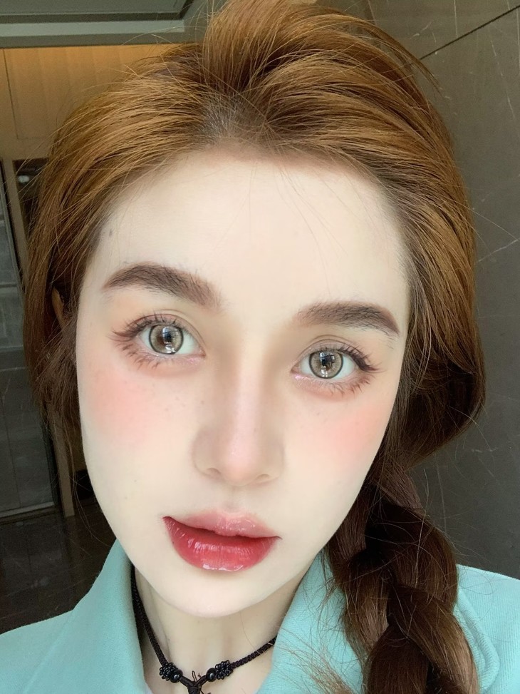 FLOWERCOLOR美瞳 年抛隐形眼镜 亚裔浅褐 14.5mm 1副/2片 左右度数可不同-VVCON美瞳商城11