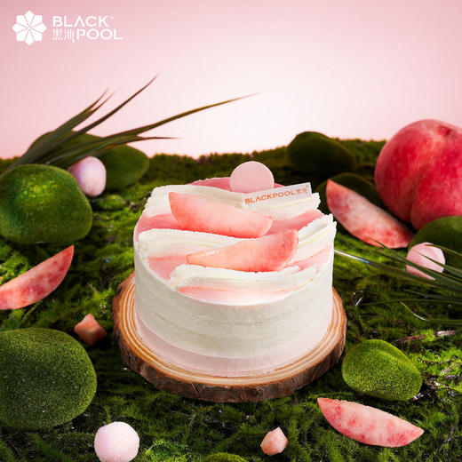 （直播特惠）1.0磅海盐桃桃奶油蛋糕 -  黑池蛋糕 商品图0