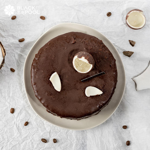 （直播特惠））6.0吋生椰拿铁脆皮黑巧冰淇淋蛋糕 -  黑池蛋糕 商品图1