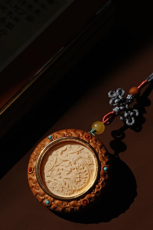 【青山特惠】老山檀 丹凤朝阳 运转乾坤 吊坠s9 商品图2