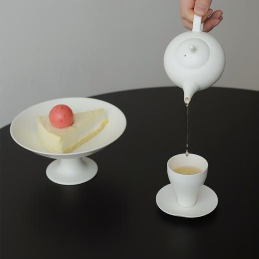 中国 黄妍 酒器高足器物马上杯高足杯高足盘甜品盘果盘 优雅白瓷 商品图2