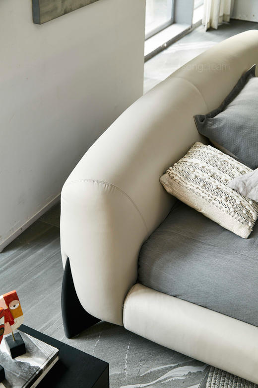 大白床 | 床脚橡黑/胡原可选，皮布面料可选，详询客服 商品图6