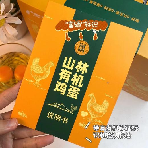 【山林有机鸡蛋】礼盒富硒品质，0农残，0重金属，0色素，山林散养，经过清洗消毒杀菌等步骤，有机认证，实实在在看得见的“安心蛋”！下单套餐联系客服分批发货，没有时间限制~ 商品图2