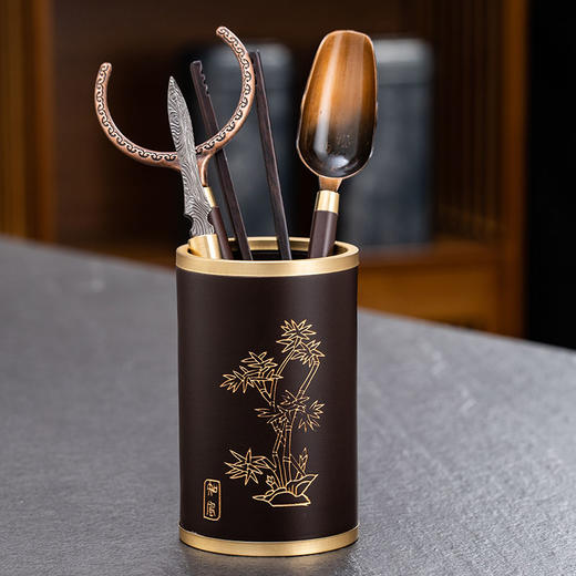 台隆金-茶道六君子功夫茶具配件泡茶工具茶夹茶勺茶刀 商品图0