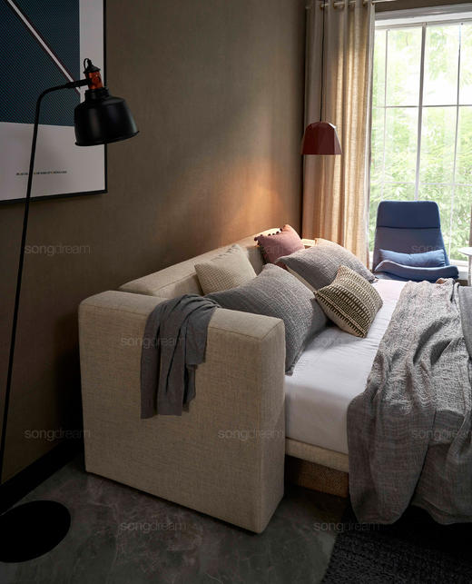 Lacko床 | 布艺面料可选，可选配扶手，可选配布套，详询客服 商品图13