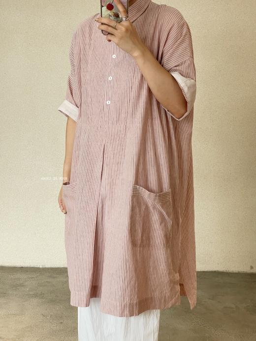 Khadi & co条纹长衬衣裙 商品图5