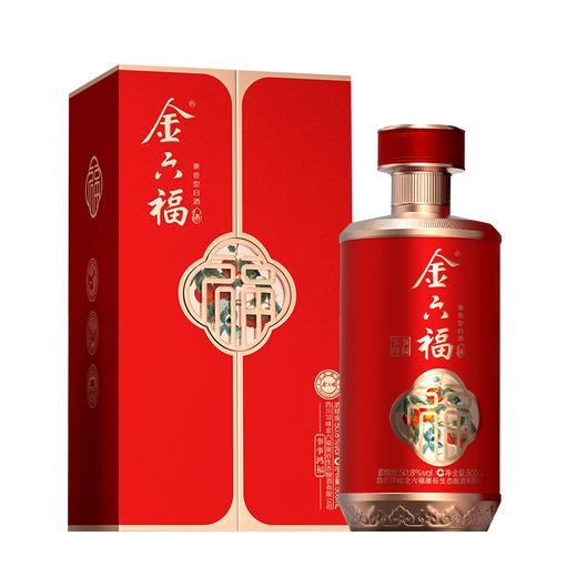 金六福事事鸿福50.8度手工酿造兼香型整箱500ml*6瓶 商品图1