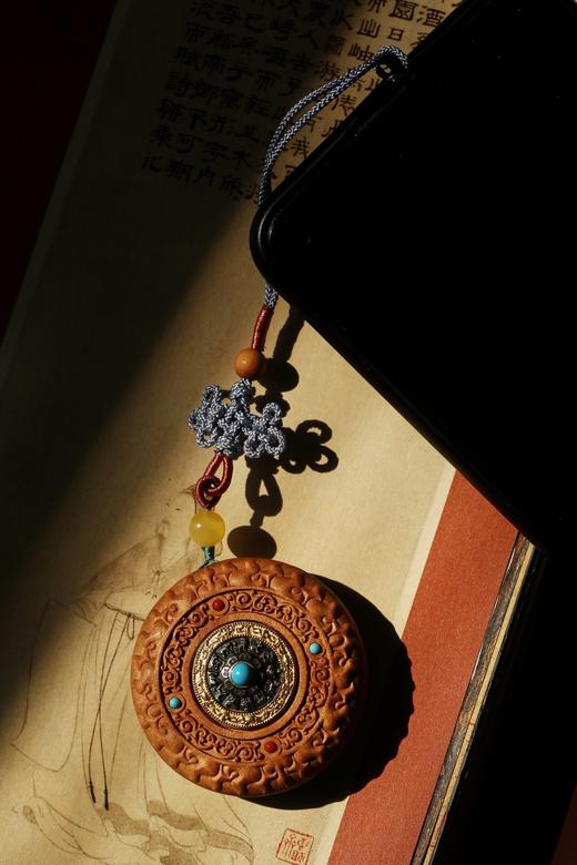 【青山特惠】老山檀 丹凤朝阳 运转乾坤 吊坠s9 商品图5